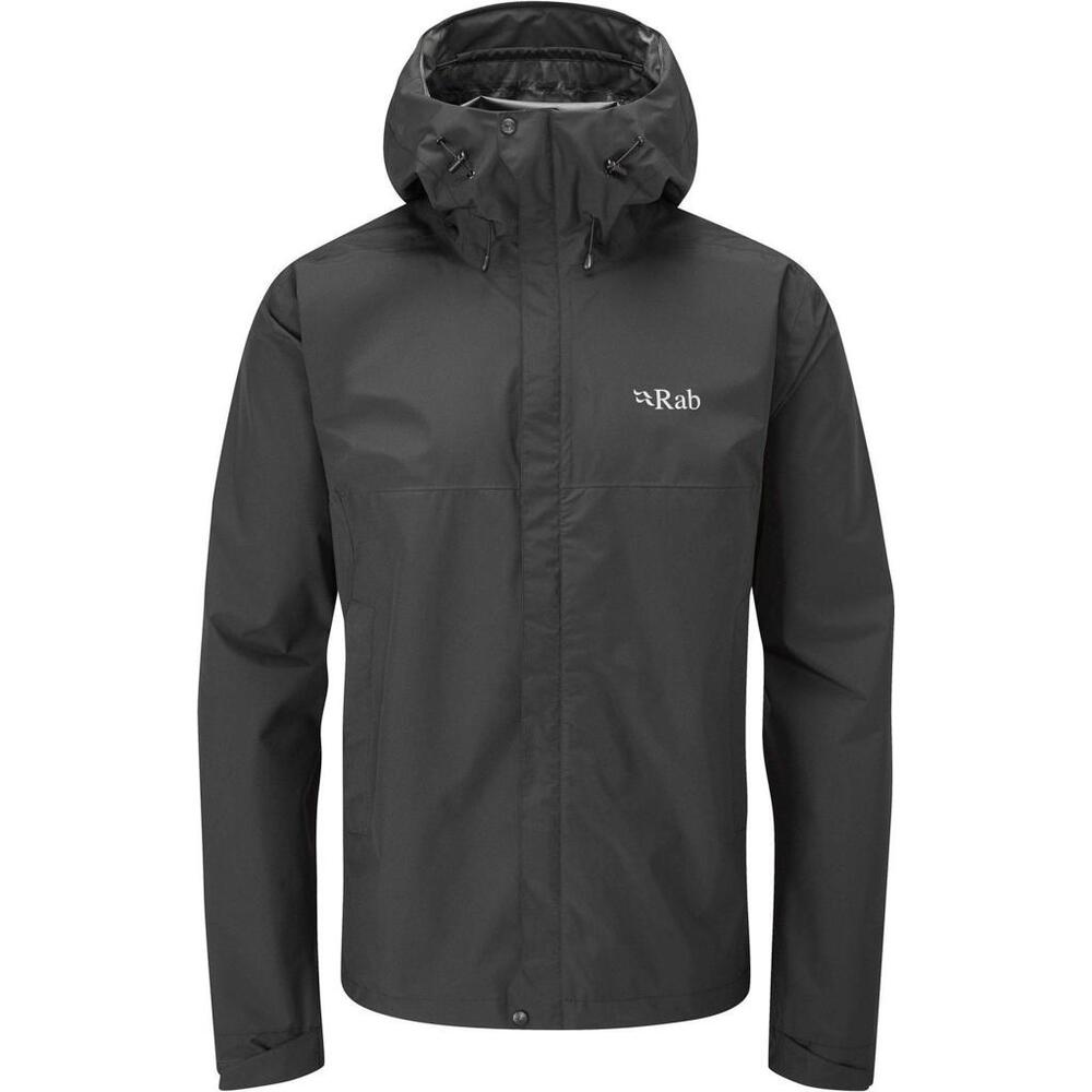 Rab Men's Downpour Eco Jacket, Small, Black